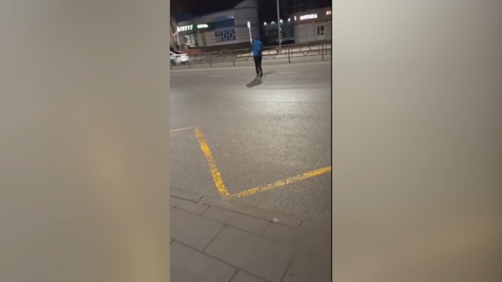 В Липецке пьяный гражданин бродил по проезжей части