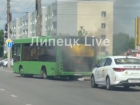 В областном центре на улице Гагарина полыхал автобус