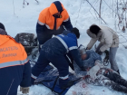 Сотрудники МЧС вытащили из Каменного лога замерзшего мужчину