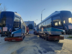 В областной центр привезли два новых трамвая