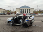 В центре Липецка произошло серьезное ДТП с участием автомобиля полиции