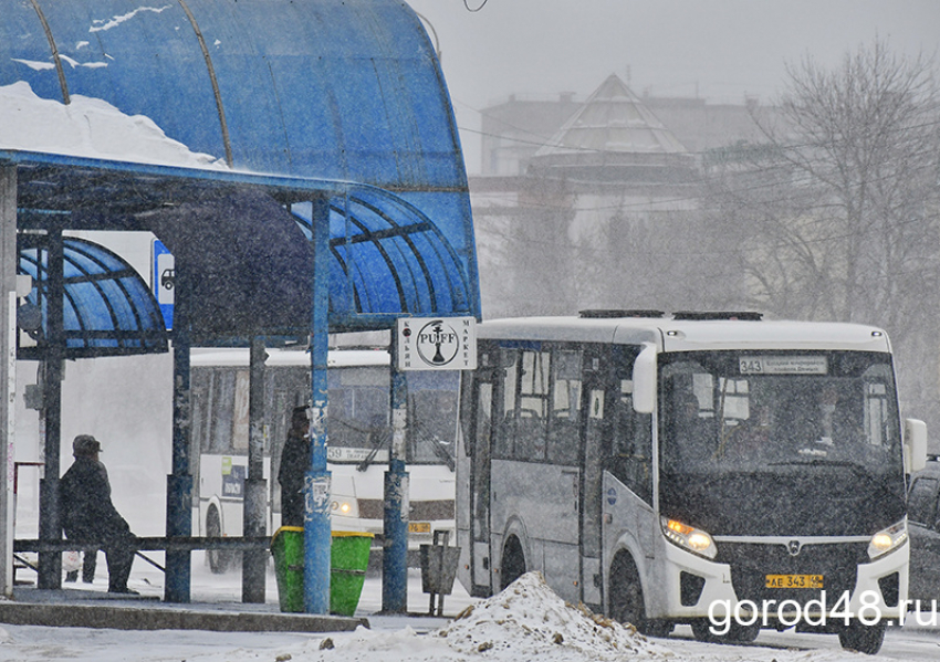 В Липецке морозы «ударили» по общественному транспорту  