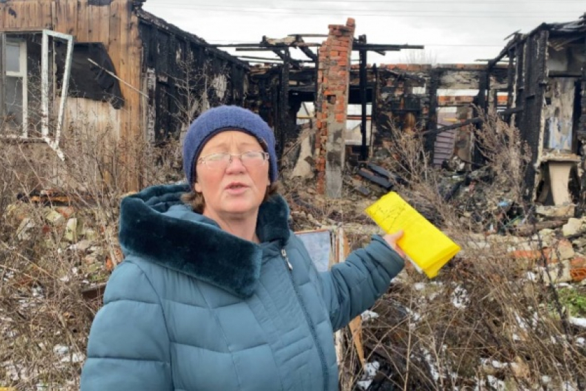 Сгоревшее жилье под Липецком возместили макаронами и 10 тысячами рублей
